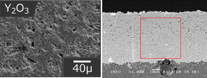 真空成膜で初めて10μｍ以上成膜成功＝気孔のない緻密膜